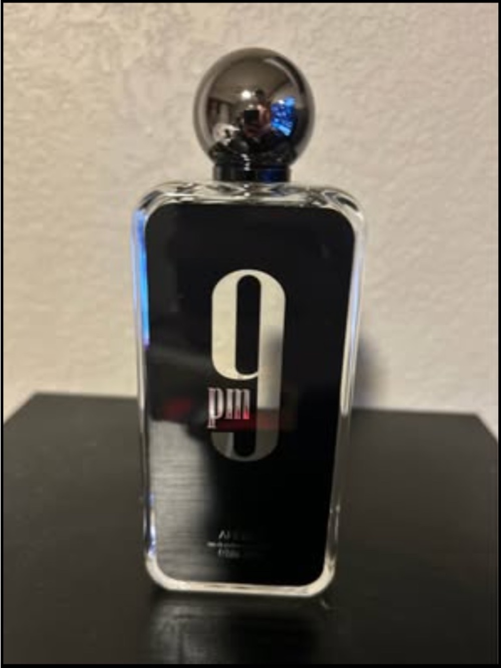 Afnan 9 PM Black Glass Fragrance Bottle 150 ml